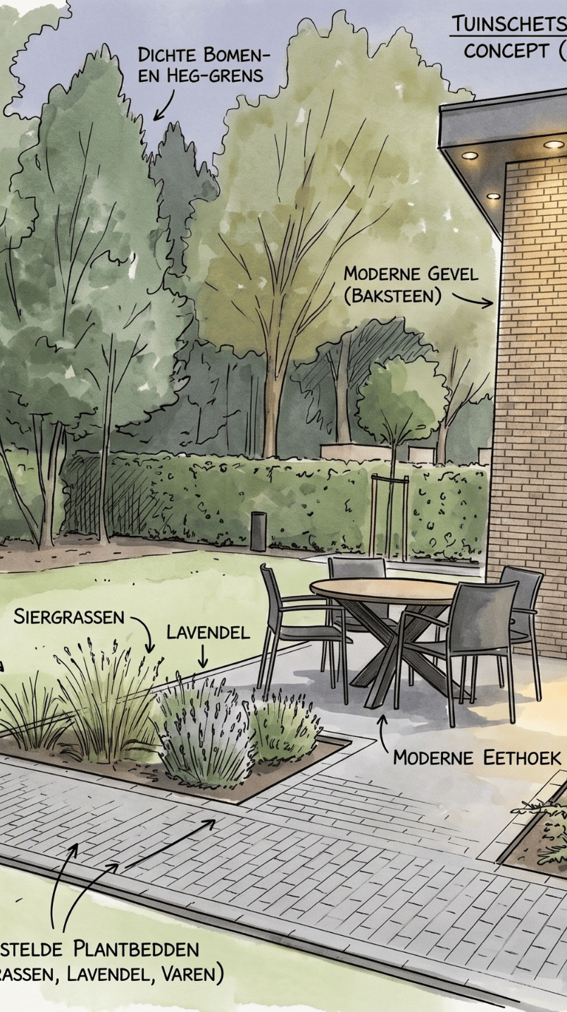 Bos tuin ontwerp Bennekom 2